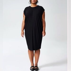 Universal Standard Carrea Liquid Jersey Dress black sz 22/24 their size Large